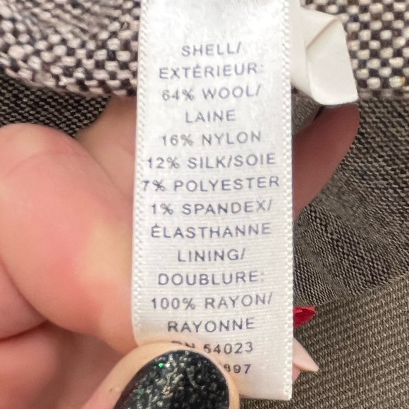 Banana Republic Brown Tweed Blazer Wool-Blend - Picture 4 of 4